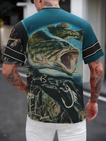 Men's Tiger Graphic T-Shirt with Bold Artistic Design for Casual Streetwear in Saudi Arabia