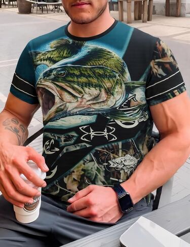 Men's Tiger Graphic T-Shirt with Bold Artistic Design for Casual Streetwear in Saudi Arabia