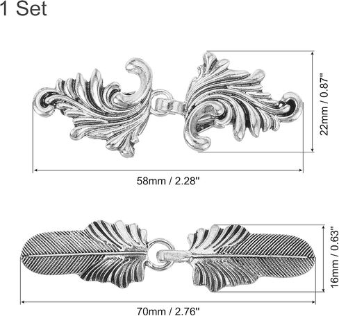 uxcell Vintage Sweater Clips, Cape Cloak Clasp Retro Cardigan Clips Shawl Collar Clasp Dress Shirt Brooch Clip in Saudi Arabia