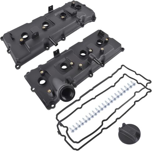 Valve Cover w/Gasket & Cap & Bolt Replacement for Nissan Pathfinder Titan Armada NV2500 NV3500 QX56 5.6L V8 13264ZE01A 13264ZE00A in Saudi Arabia