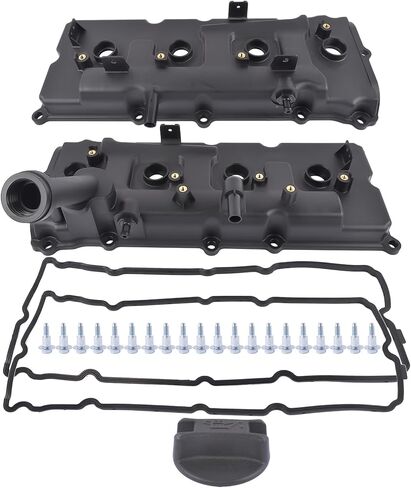 Valve Cover w/Gasket & Cap & Bolt Replacement for Nissan Pathfinder Titan Armada NV2500 NV3500 QX56 5.6L V8 13264ZE01A 13264ZE00A in Saudi Arabia