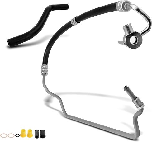 A-Premium 2 قطعة خرطوم توجيه كهربائي مجموعة خط خرطوم الضغط والخزان متوافق مع Toyota Sequoia 2001-2007 V8 4.7L in Saudi Arabia