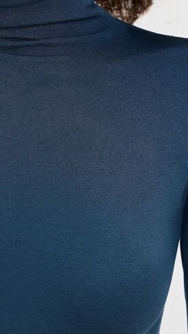 Wolford Colorado String Body For Women Long-Sleeve Turtleneck Bodysuit Shiny Finish Cotton Blend Interior Seamless Design in Kuwait