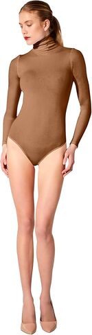 Wolford Colorado String Body For Women Long-Sleeve Turtleneck Bodysuit Shiny Finish Cotton Blend Interior Seamless Design in Saudi Arabia
