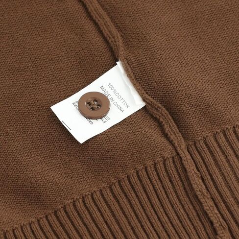Unisex Uniform Cardigan for Girls Boys, Button Down V-Neck Long Sleeve Cotton Sweaters for 5-14Y in Saudi Arabia