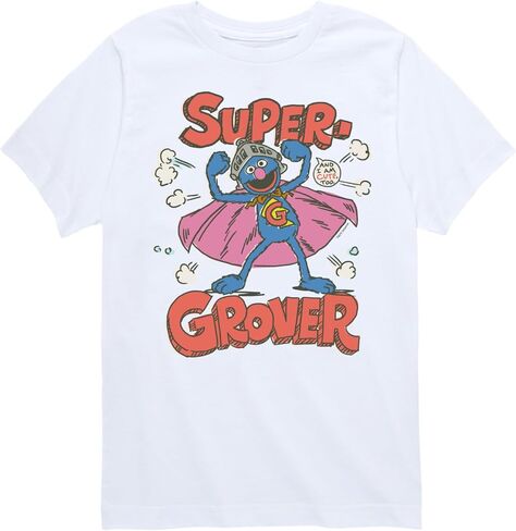 Sesame Street - Super Grover - Toddler and Youth Short Sleeve Graphic T-Shirt in Kuwait