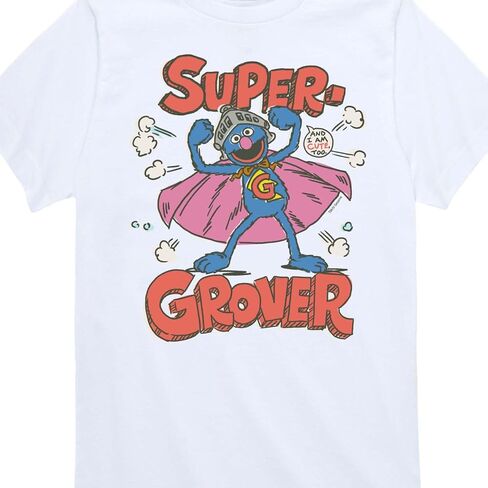 Sesame Street - Super Grover - Toddler and Youth Short Sleeve Graphic T-Shirt in Kuwait