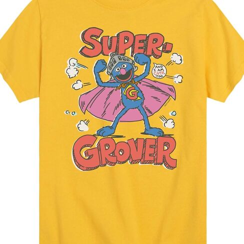 Sesame Street - Super Grover - Toddler and Youth Short Sleeve Graphic T-Shirt in Kuwait