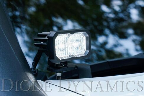 مجموعة إضاءة الخندق ذات الإضاءة الخلفية من سلسلة Diode Dynamics Stage متوافقة مع Toyota Tacoma 2016-2023، SS3 Pro White Combo in Kuwait