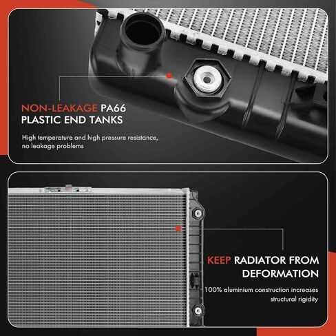 A-Premium Engine Coolant Radiator Assembly with Transmission Oil Cooler Compatible with Chevy Impala/Caprice 1994-1996 & Buick Commercial Chassis/Roadmaster & Cadillac Commercial Chassis/Fleetwood in Saudi Arabia