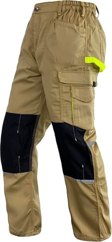 Men's Tactical Work Pants – Cordura Knee Reinforcement, Multi-Pocket Cargo Utility, Durable & Casual Combat Trousers in Kuwait