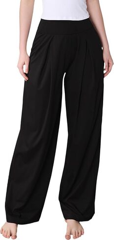 Yvette High Waisted Wide Leg Pants for Women Lightweight Casual Athletic Pants Loose Fit Lounge Travel Work in Saudi Arabia
