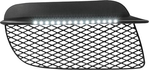 KUAFU زوج ضوء الضباب متوافق مع 2006-2008 بورش كايمان/كايمان S LED النهار الجري الخفيف مصباح الضباب مع حراس الرادياتير للسائق الأمامي وجانب الركاب in Saudi Arabia