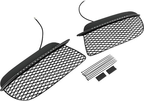 KUAFU زوج ضوء الضباب متوافق مع 2006-2008 بورش كايمان/كايمان S LED النهار الجري الخفيف مصباح الضباب مع حراس الرادياتير للسائق الأمامي وجانب الركاب in Saudi Arabia
