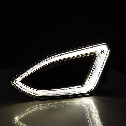 Astra Depot متوافق مع Ford Edge Fog Light 2015-2018 مصباح الضباب الجانبي للسائق ضوء النهار الجري 3528 SMD LED ضوء الضباب، استبدال الجانب الأيسر لـ FT4Z13200H | FO2520192 in Saudi Arabia