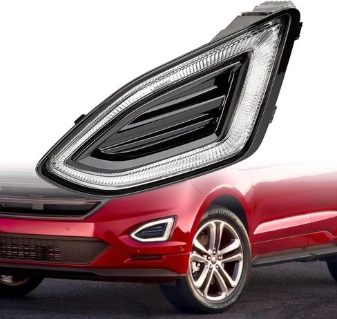 Astra Depot متوافق مع Ford Edge Fog Light 2015-2018 مصباح الضباب الجانبي للسائق ضوء النهار الجري 3528 SMD LED ضوء الضباب، استبدال الجانب الأيسر لـ FT4Z13200H | FO2520192 in Saudi Arabia