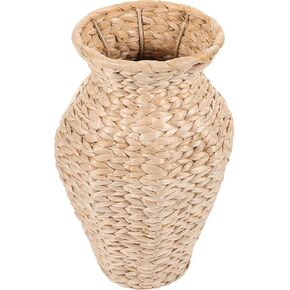 Alipis Rattan Vase, Country Style Woven Plant Holder Basket Rustic Flower Vase Hand Woven Dried Flower Vase Weaving Basket Flower Arranger for Wedding Home Decor in Kuwait