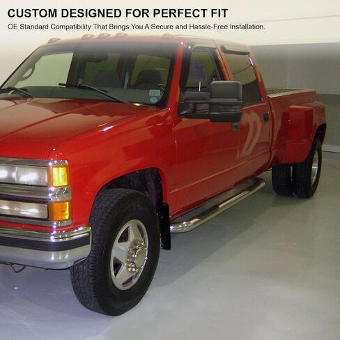 SPEC-D TUNING Smoke LED Signal Power Heated Manual Fold Towing Mirrors Compatible with 1988-1998 GMC C/K 1500 2500 3500, 1992-1999 Yukon Suburban Left + Right Pair in Saudi Arabia
