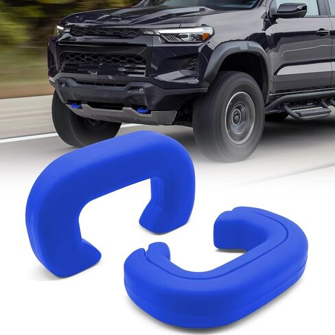 TOPUS Tow Hook Covers for Chevy Colorado Z71 ZR2 & GMC Canyon 2023 2024 2025 Accessories, Heavy Duty Custom Trailer Hitch Cover for 23 24 25 Colorado Z71 ZR2 and GMC Canyon (White 2pcs) in Kuwait
