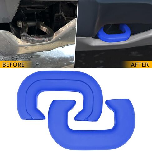 TOPUS Tow Hook Covers for Chevy Colorado Z71 ZR2 & GMC Canyon 2023 2024 2025 Accessories, Heavy Duty Custom Trailer Hitch Cover for 23 24 25 Colorado Z71 ZR2 and GMC Canyon (White 2pcs) in Kuwait