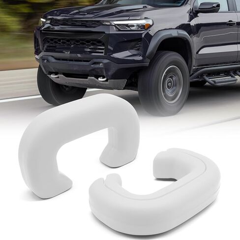 TOPUS Tow Hook Covers for Chevy Colorado Z71 ZR2 & GMC Canyon 2023 2024 2025 Accessories, Heavy Duty Custom Trailer Hitch Cover for 23 24 25 Colorado Z71 ZR2 and GMC Canyon (White 2pcs) in Kuwait