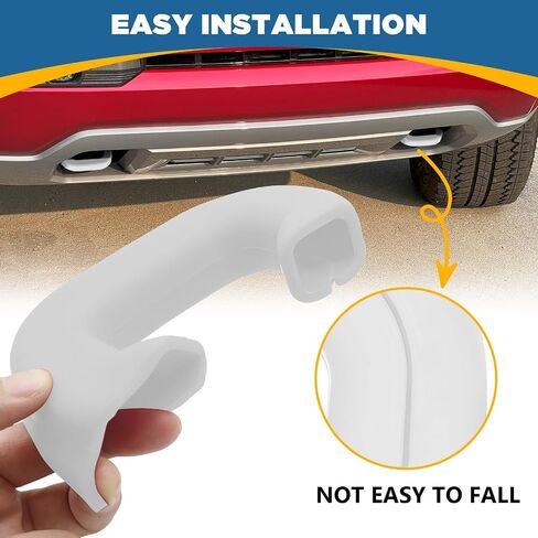 TOPUS Tow Hook Covers for Chevy Colorado Z71 ZR2 & GMC Canyon 2023 2024 2025 Accessories, Heavy Duty Custom Trailer Hitch Cover for 23 24 25 Colorado Z71 ZR2 and GMC Canyon (White 2pcs) in Kuwait
