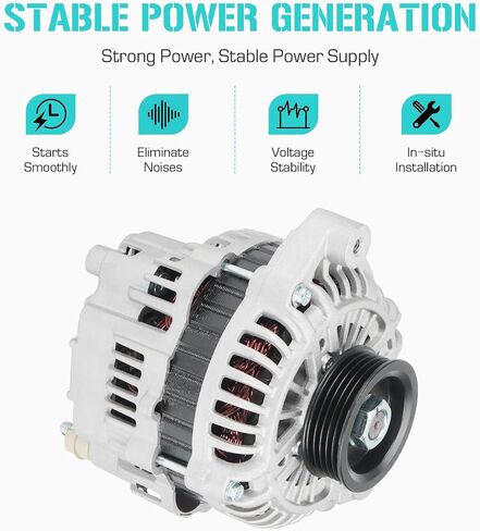 Automotive New Alternator Fit for Mercury Villager & Nissan Quest 3.3L 1999 2000 2001 2002, XF52-10300-AC, XF5Z-10346-AA, 400-48015, 23100-7B000 in Saudi Arabia