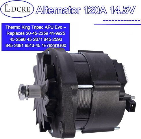 45-2671 Alternator 120A 14.5V for Thermo King Tripac APU Evo – Replaces 20-45-2259 41-9925 45-2596 45-2671 845-2596 845-2681 9513-45 1E78291G00 in Saudi Arabia