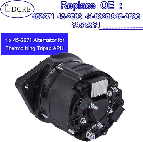 45-2671 Alternator 120A 14.5V for Thermo King Tripac APU Evo – Replaces 20-45-2259 41-9925 45-2596 45-2671 845-2596 845-2681 9513-45 1E78291G00 in Saudi Arabia