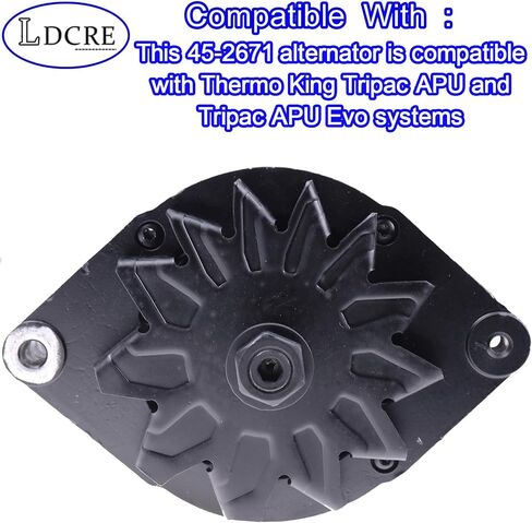 45-2671 Alternator 120A 14.5V for Thermo King Tripac APU Evo – Replaces 20-45-2259 41-9925 45-2596 45-2671 845-2596 845-2681 9513-45 1E78291G00 in Saudi Arabia