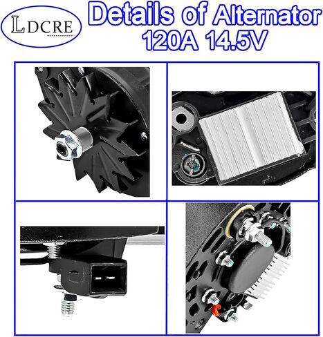 45-2671 Alternator 120A 14.5V for Thermo King Tripac APU Evo – Replaces 20-45-2259 41-9925 45-2596 45-2671 845-2596 845-2681 9513-45 1E78291G00 in Saudi Arabia