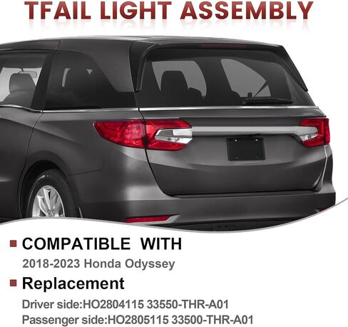 LED Tail lights Assembly Compatible with Honda Odyssey 2018-2023 OE Style Rear Left Outer Light Taillights Replacement for HO2804115 33550-THR-A01 in Saudi Arabia