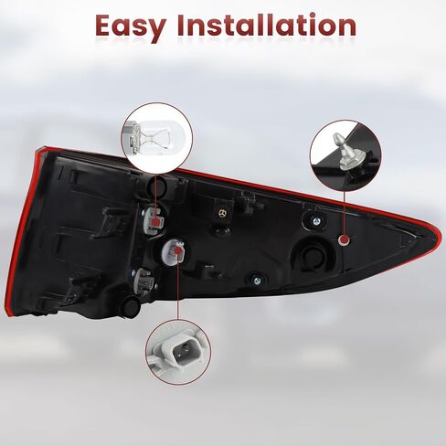 LED Tail lights Assembly Compatible with Honda Odyssey 2018-2023 OE Style Rear Left Outer Light Taillights Replacement for HO2804115 33550-THR-A01 in Saudi Arabia