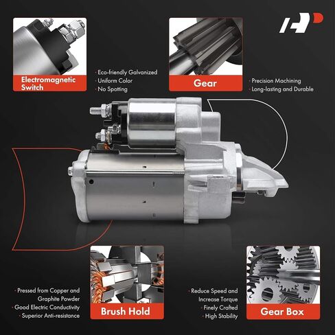 A-Premium Starter Motor Compatible with Ford Edge 2015-2018, Focus 2016-2018 & Lincoln MKC 2017-2019, MKZ 2015-2016, Nautilus 2019-2023, 2.0L 2.3L, 12V 1.4KW 11-Teeth Clockwise in Saudi Arabia