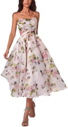2024 for Women is Wear Sling Y Bra Sleeveless Printed Large Hem Dress in Saudi Arabia