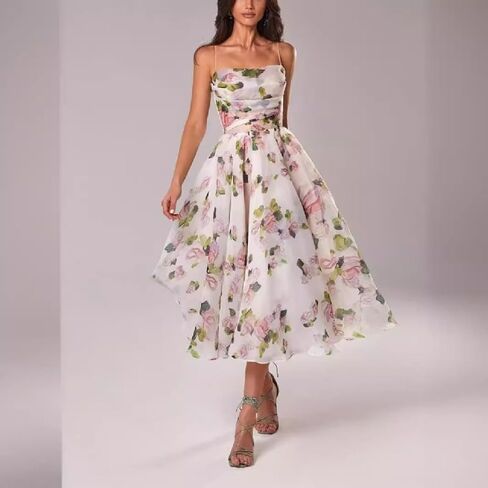 2024 for Women is Wear Sling Y Bra Sleeveless Printed Large Hem Dress in Saudi Arabia