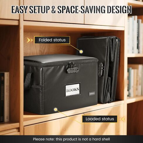 DEEGO Rolling File Box, Fireproof Document Box with Wheels Multi-Layer Water-Resistant File Organizer Portable file Cabinet Document Safe filing box for Home Office for Hanging Letter/Legal Folder in Kuwait