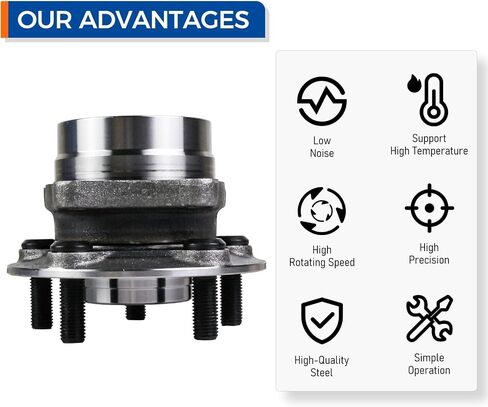 PAROD Pair 513265 Front Wheel Hub & Bearing Assembly Compatible with 2004-2009 Toyota Prius, Passenger or Driver Side in Saudi Arabia