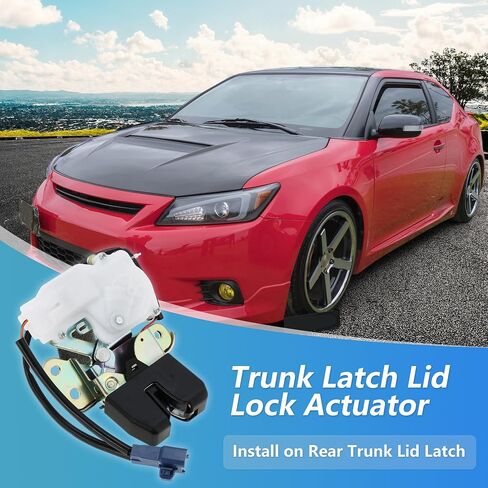 مشغل قفل مزلاج الجذع لـ Scion TC 2011 2012 2013 2014 2015 2016 4 Cyl 2.5L No.6935021121/6935021120 غطاء صندوق السيارة الخلفي مزلاج قفل باب الأمتعة غطاء مزلاج الباب المحرك in Saudi Arabia