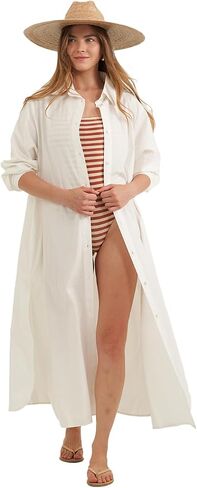 فستان Gottex Beach Life القطني - خفيف الوزن، أنيق ومريح لمظهر بجانب حمام السباحة وكاجوال in Kuwait