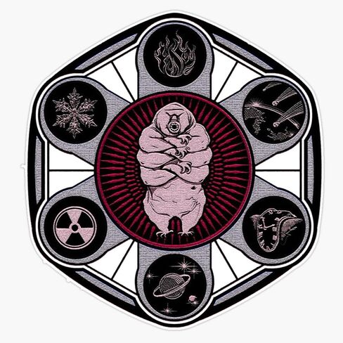 MAGNET All Powerful Tardigrade Magnetic Vinyl Sticker Decal Magnet 5" in Saudi Arabia