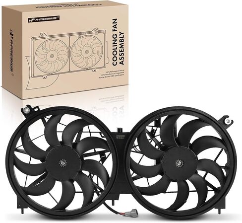 A-Premium Engine Radiator Cooling Fan Assembly Compatible with Select Nissan Models - Murano 2015-2023, 3.5L - Replace# 214515BCC0AB252 in Saudi Arabia