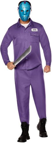 روح الهالوين الجمعة 13th: زي جيسون فورهيس الكلاسيكي للبالغين من اللعبة in Kuwait