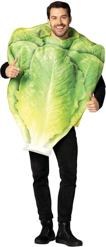 Romaine Lettuce Leaf Halloween Costume Salad Leafy Vegetable Funny Mens Womens Costumes, Adult One Size in Saudi Arabia