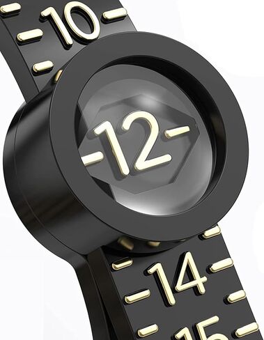 أداة قياس حجم الخاتم مع عدسة مكبرة - مقياس حجم الإصبع قابل لإعادة الاستخدام، مقاسات الولايات المتحدة 1-17 (6) in Kuwait