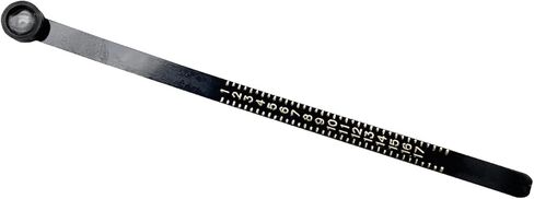 أداة قياس حجم الخاتم مع عدسة مكبرة - مقياس حجم الإصبع قابل لإعادة الاستخدام، مقاسات الولايات المتحدة 1-17 (6) in Kuwait