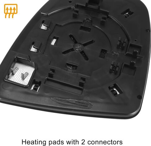 X AUTOHAUX Car Rearview Left Driver Side Heated Mirror Glass Replacement W/Backing Plate for Nissan Murano 2009-2014 in Saudi Arabia