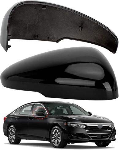 غطاء مرآة جانبية للركاب بديل لسيارة Honda Accord 2018 2019 2020 2021 2022 - أغطية مرايا الجانب الأيمن، ملحقات غطاء مرايا الرؤية الخلفية مع مصباح، أسود in Saudi Arabia