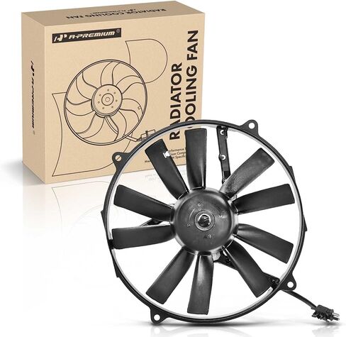 A-Premium Engine Radiator Cooling Fan Assembly Compatible with Select Mercedes-Benz Models - 300CE, 300D, 300E, 300SE, 300SEL, 300TE, 350SD, 350SDL, 400E, 420SEL, 500E, 560SEL, E300, E320, E420, E500 in Saudi Arabia