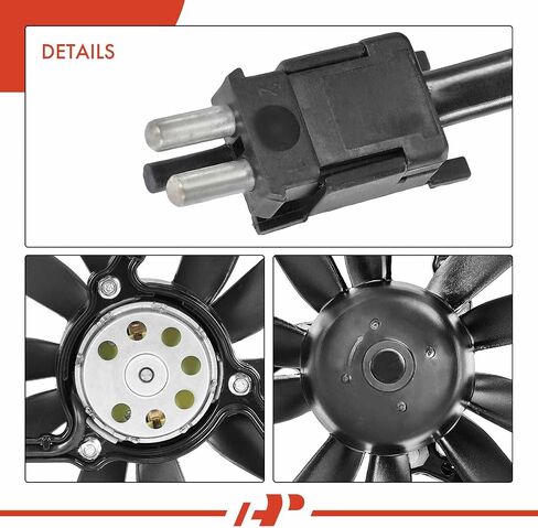 A-Premium Engine Radiator Cooling Fan Assembly Compatible with Select Mercedes-Benz Models - 300CE, 300D, 300E, 300SE, 300SEL, 300TE, 350SD, 350SDL, 400E, 420SEL, 500E, 560SEL, E300, E320, E420, E500 in Saudi Arabia